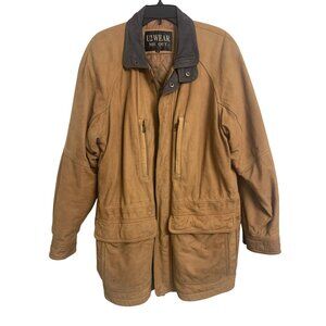 U 2 Wear Me Out Leather Lined Utility Coat Size S